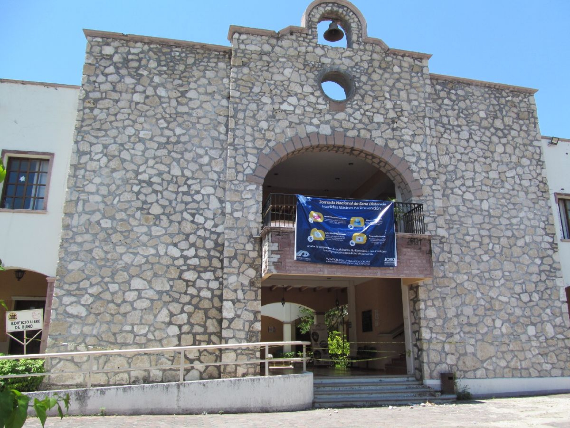 Analizan cómo reparar fachada de la presidencia de Tlaquiltenango