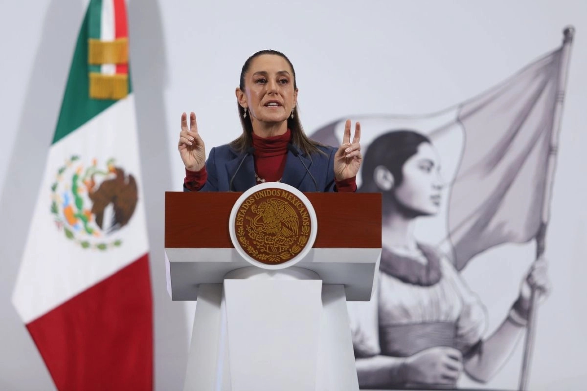 Sheinbaum respalda ceremonia del bastón de mando en la Suprema Corte
