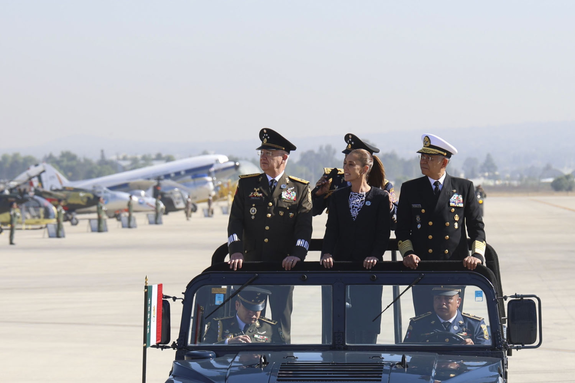 Sheinbaum reafirma defensa de la soberanía en 111 aniversario de la Fuerza Aérea