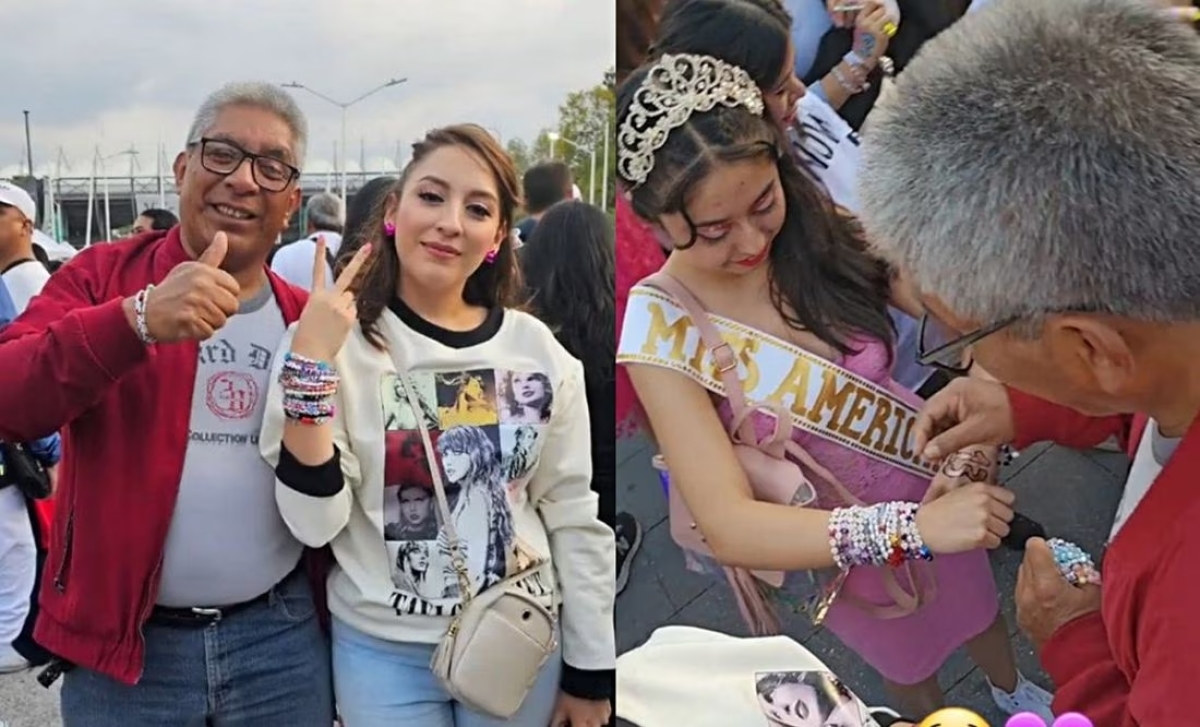 Papás 'swifties' se viralizan en tiktok, tras ir a 'The Eras Tour'