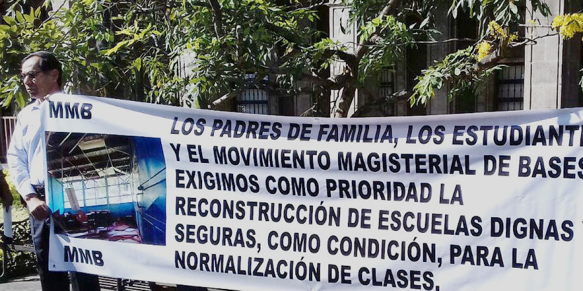 Demanda MMB se dé prioridad a reconstruir escuelas dañadas