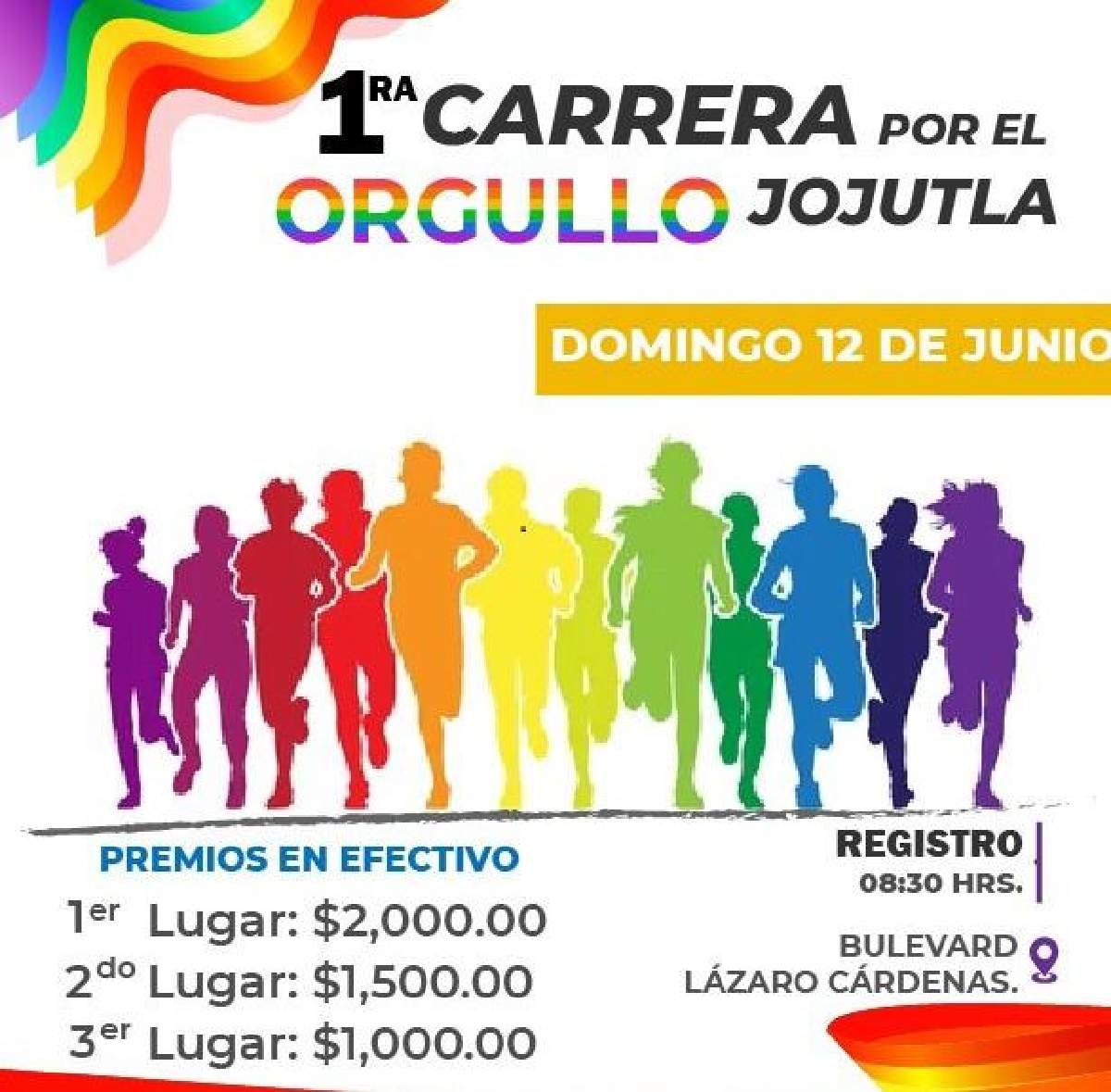 Habrá carrera por el orgullo gay lgbt en Jojutla