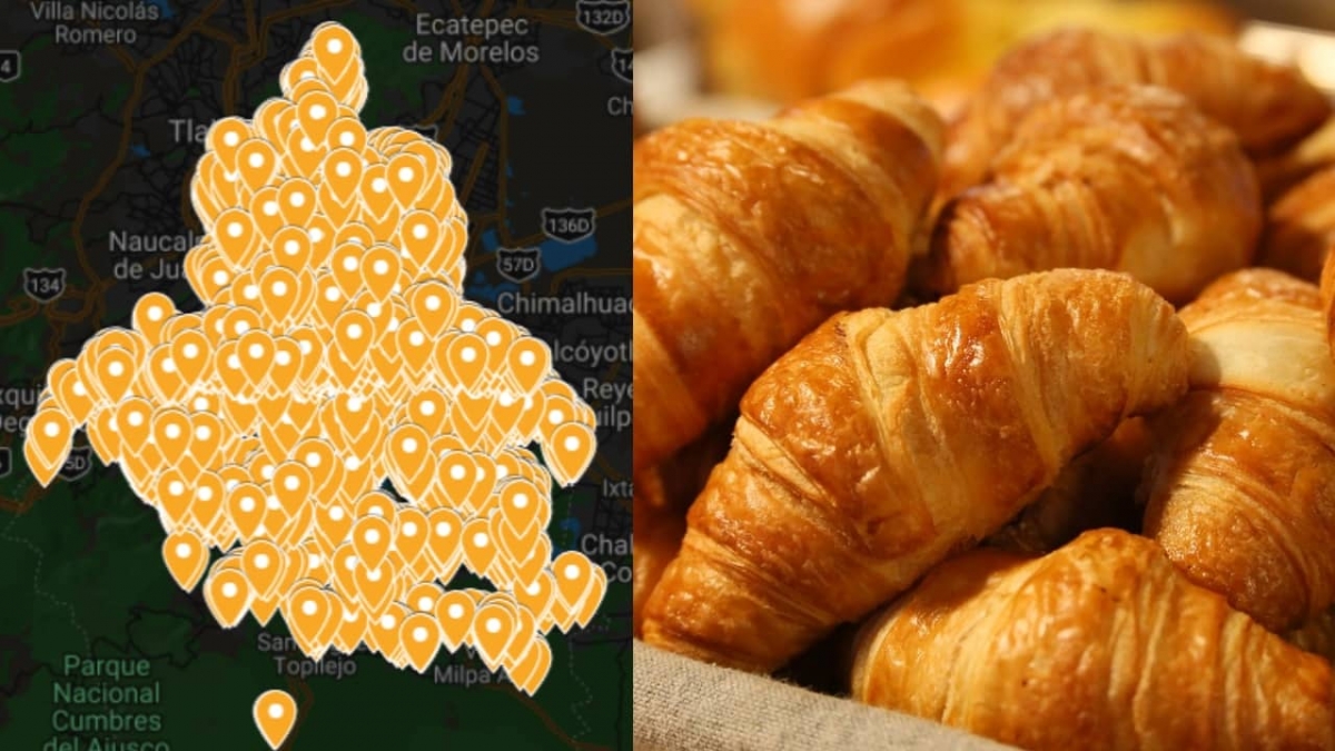 Crean mapa interactivo con las panaderías de la CDMX