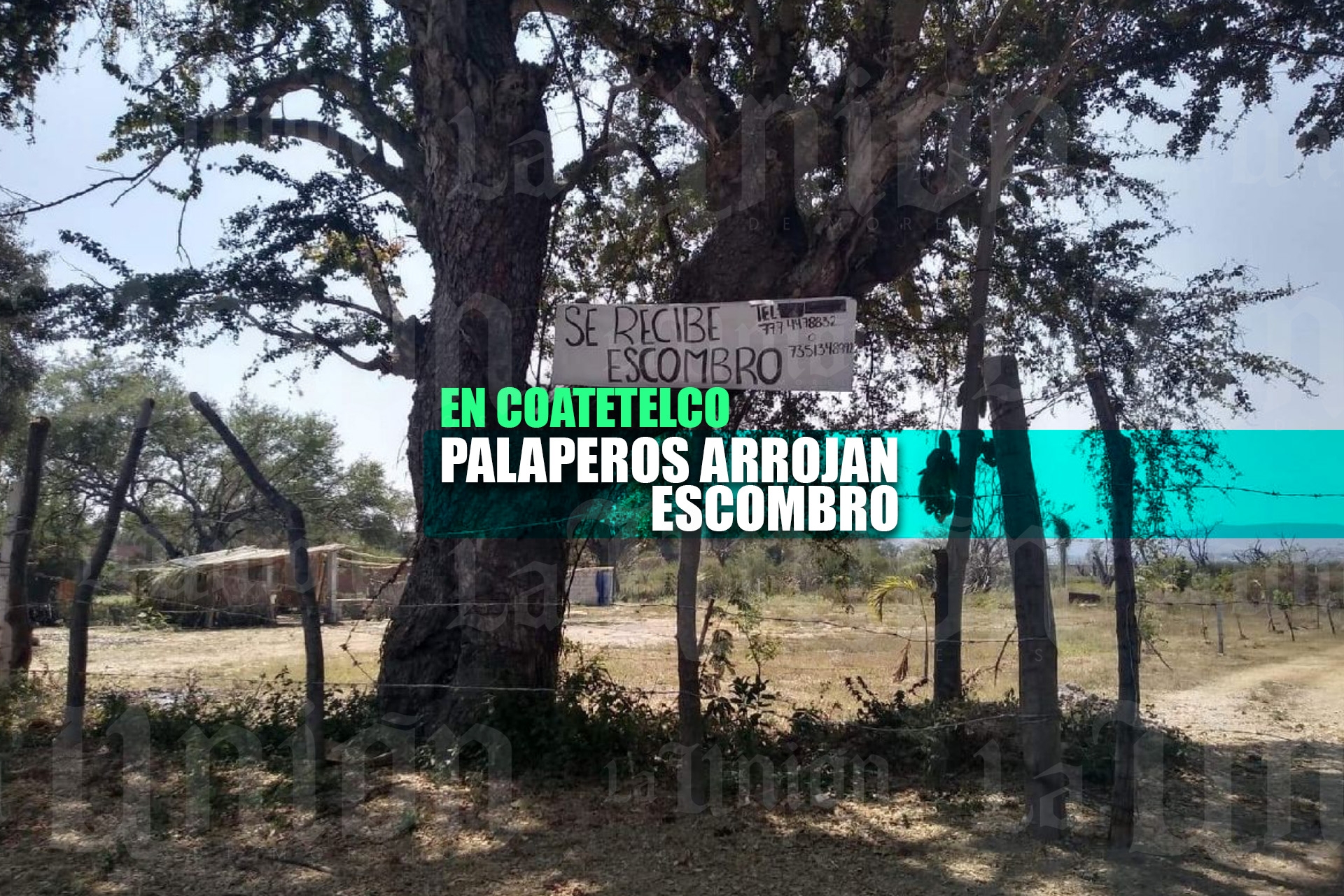 Denuncian que palaperos arrojan escombro a la laguna de Coatetelco