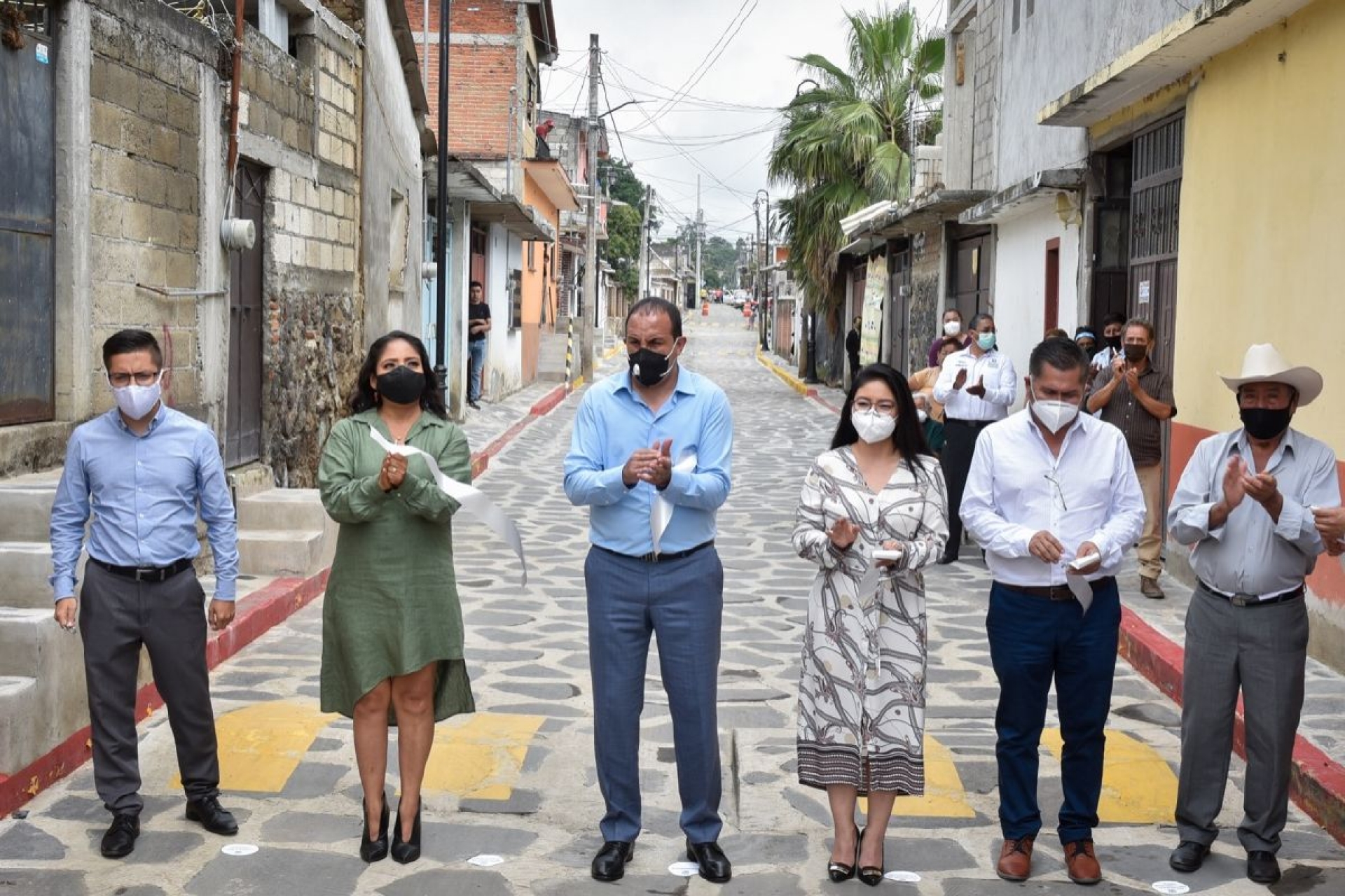 Inauguran rehabilitación de tres calles de Tlayacapan