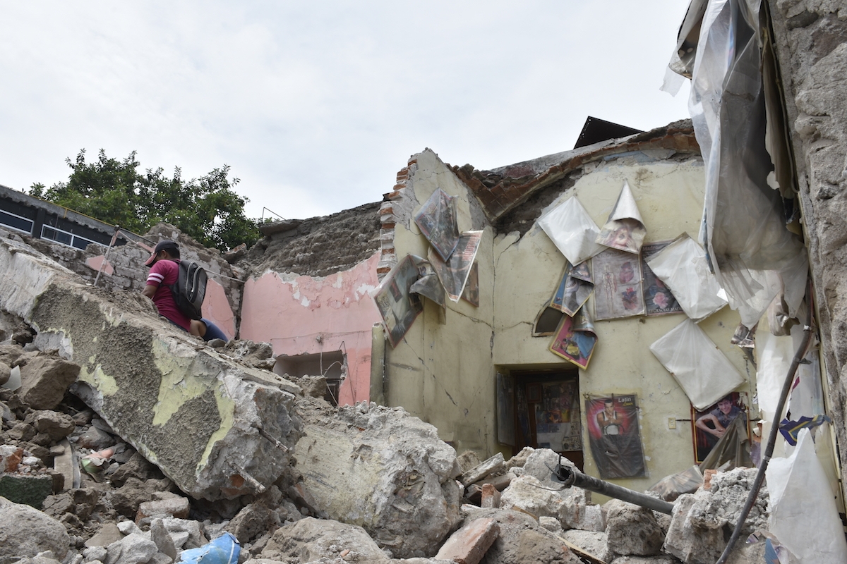 Revelan daños graves en Tlaquiltenango por el sismo