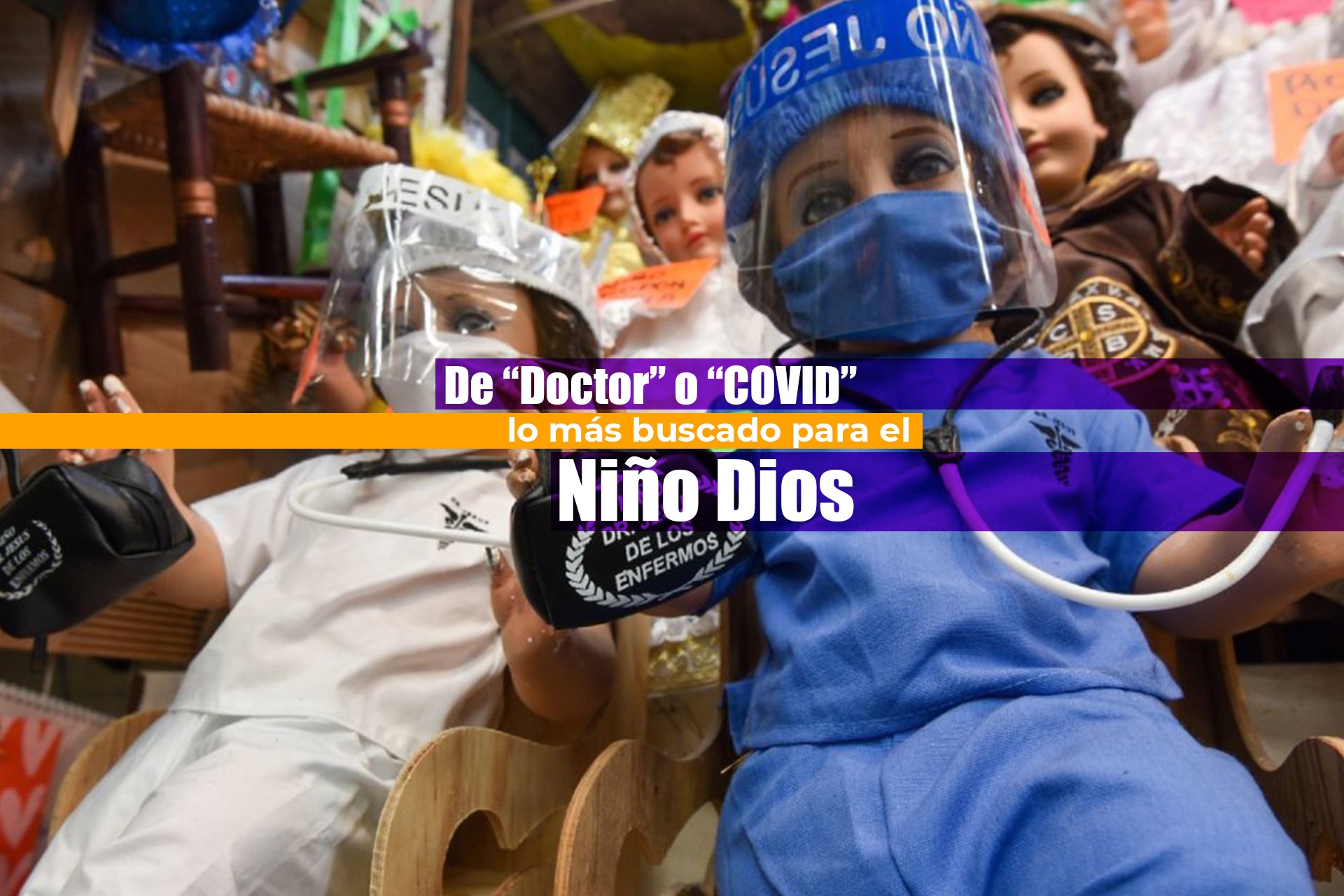 De “doctor” o “covid”, lo más buscado para el ropaje del Niño Dios