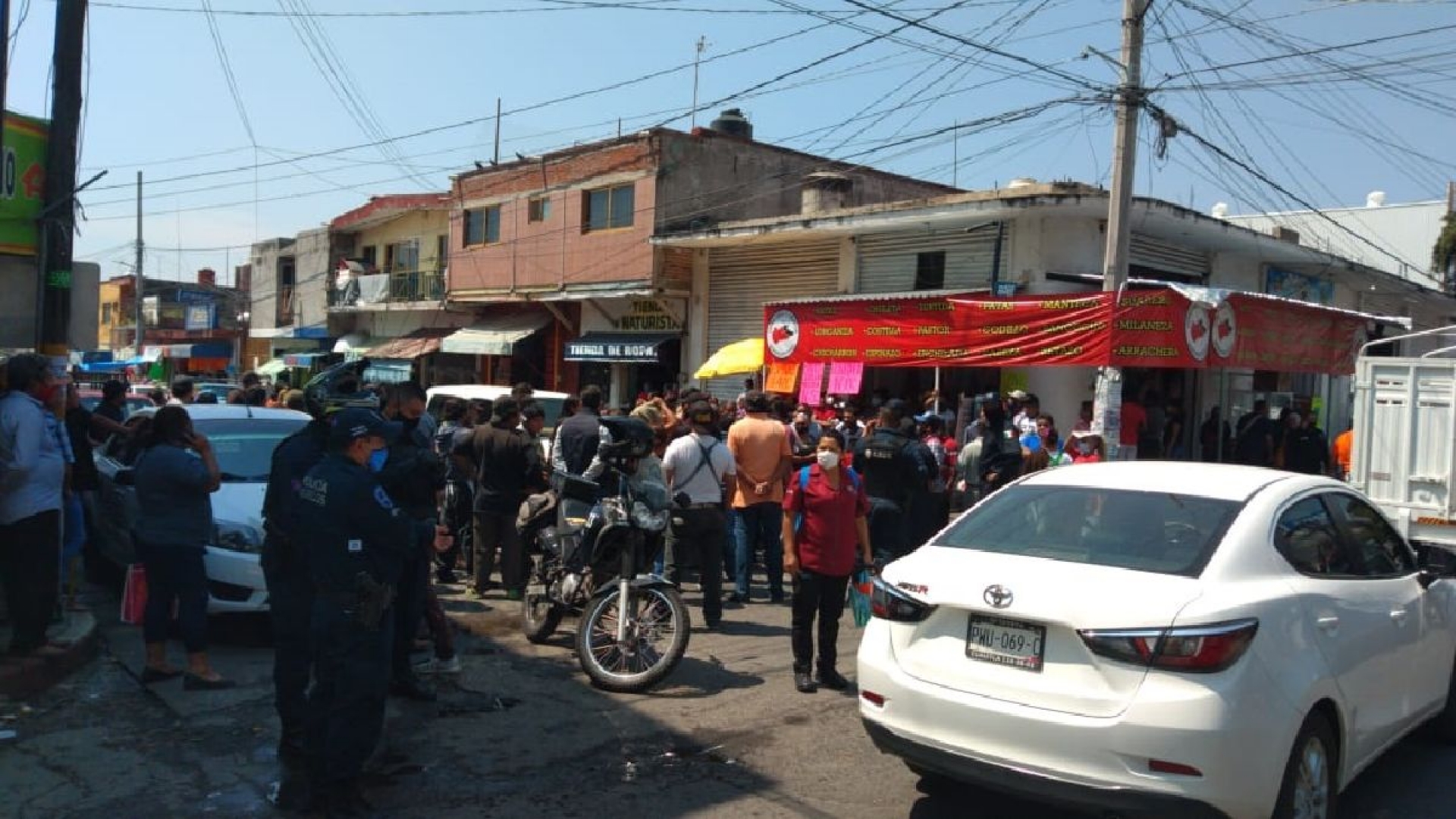 Se registra conato de enfrentamiento entre comerciantes de Cuautla