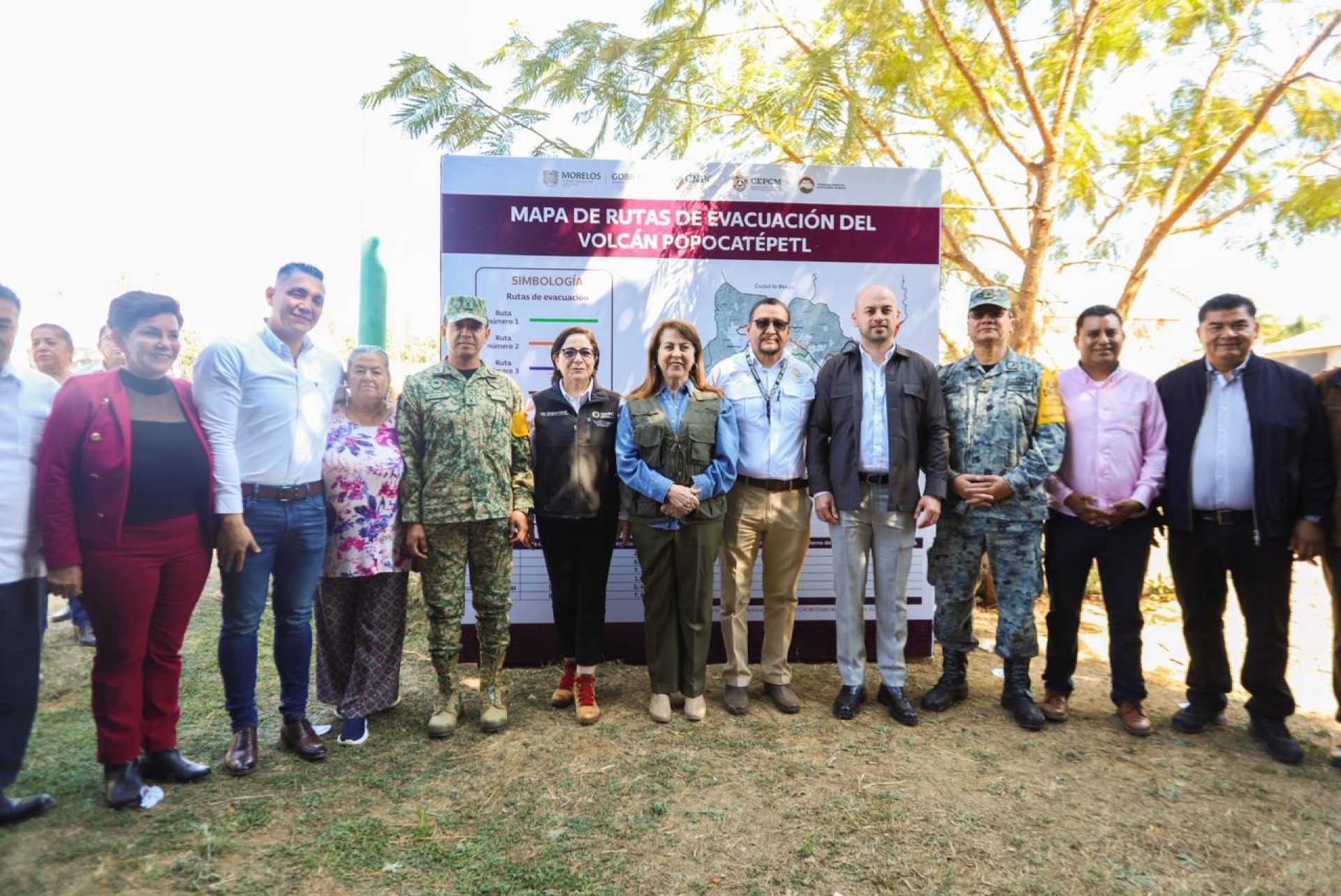 Definen gobierno del estado y federación trabajos de prevención en la zona del volcán Popocatépetl