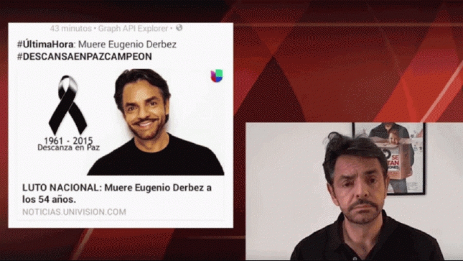 Derbez se burla de 'su muerte'; desmiente rumor con video