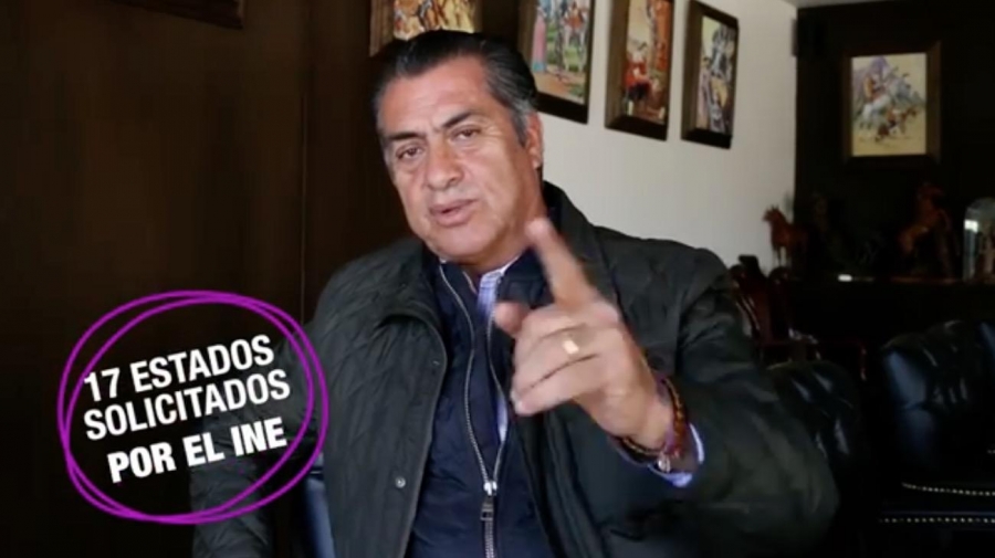 VIDEO: Le firman a "El Bronco" en 17 estados; cumple con el INE