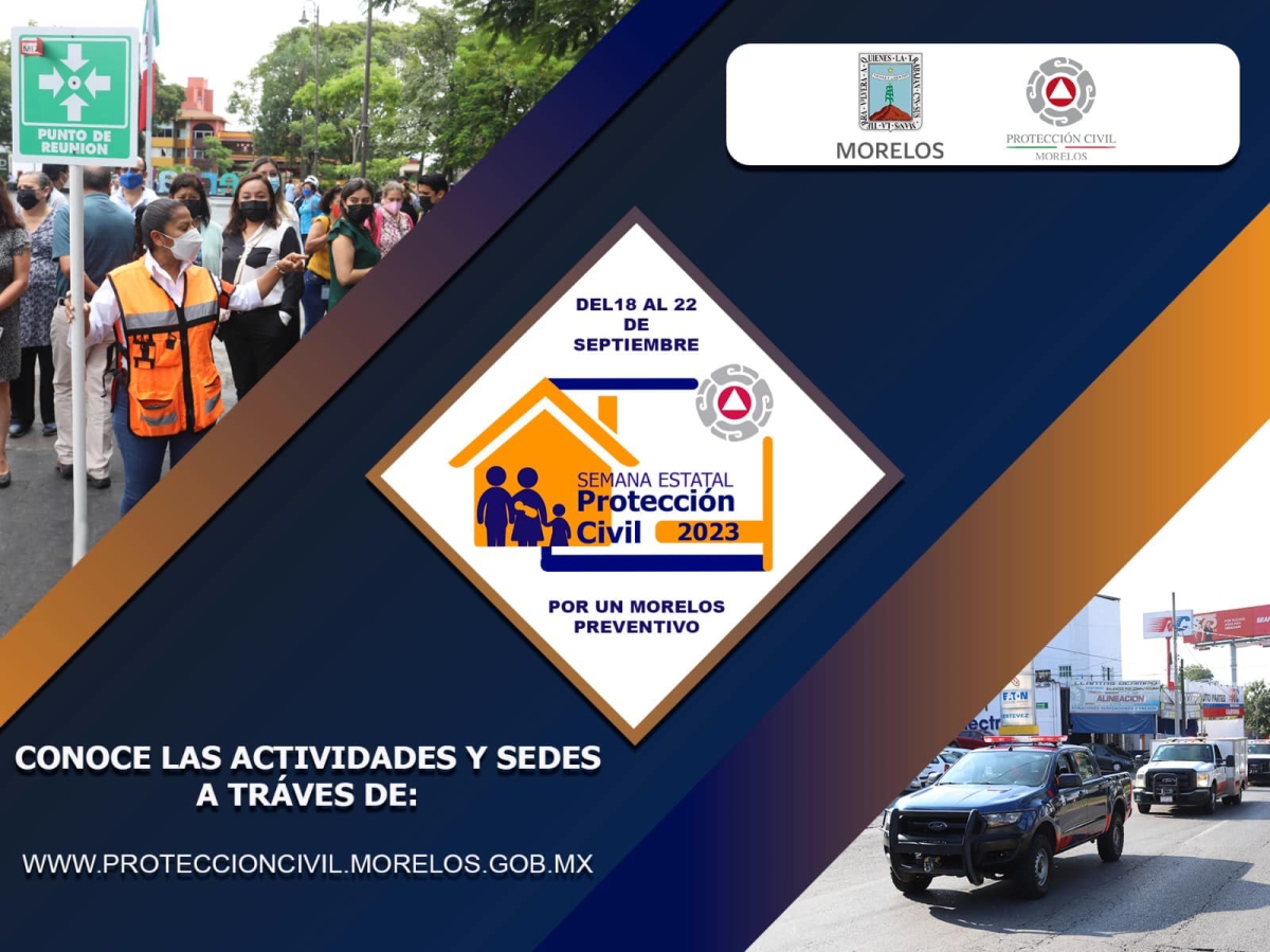 Convoca CEPCM a participar en la 'Semana Estatal de Protección Civil 2023'