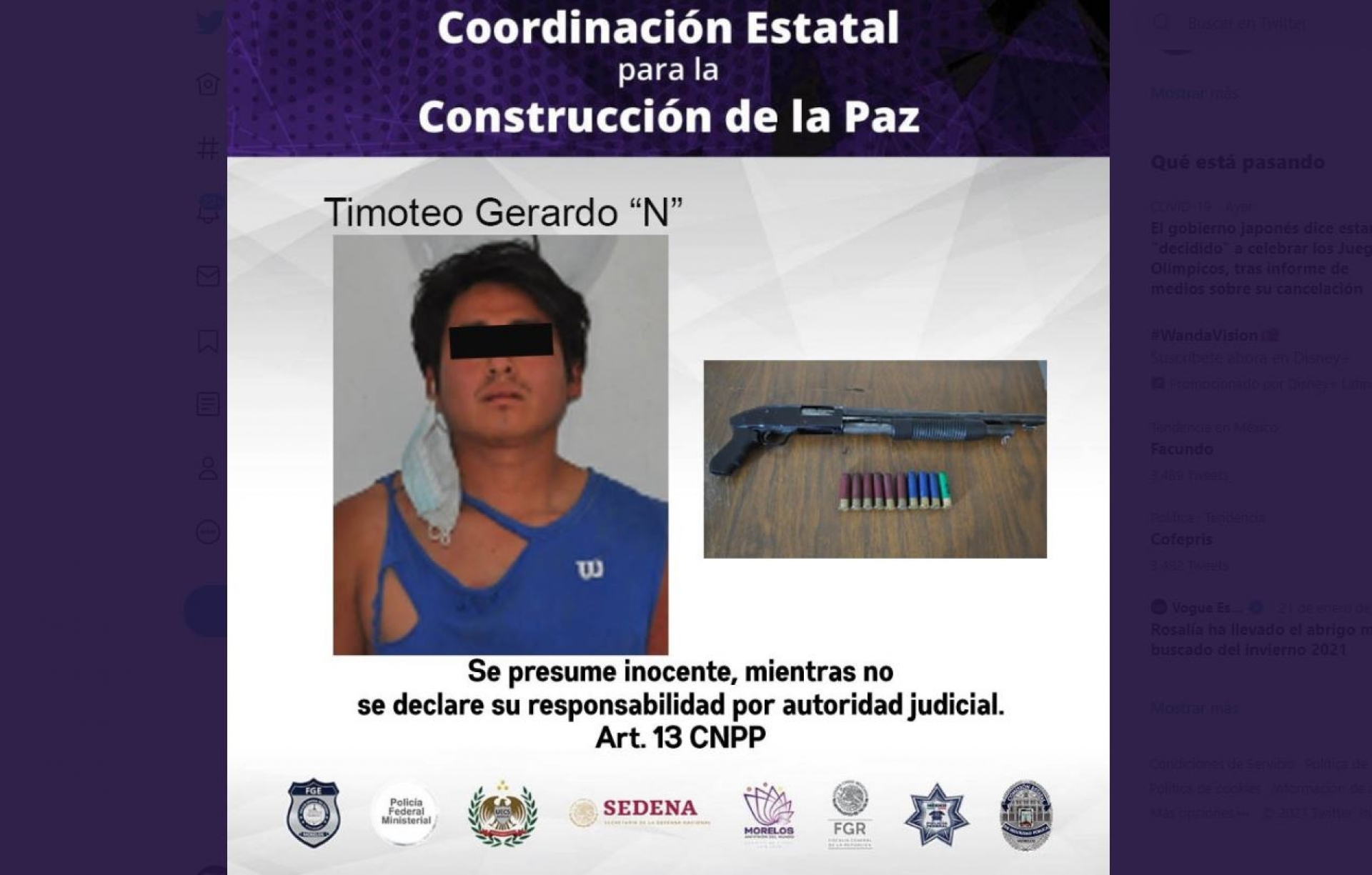 Lo acusan de haber disparado contra policías