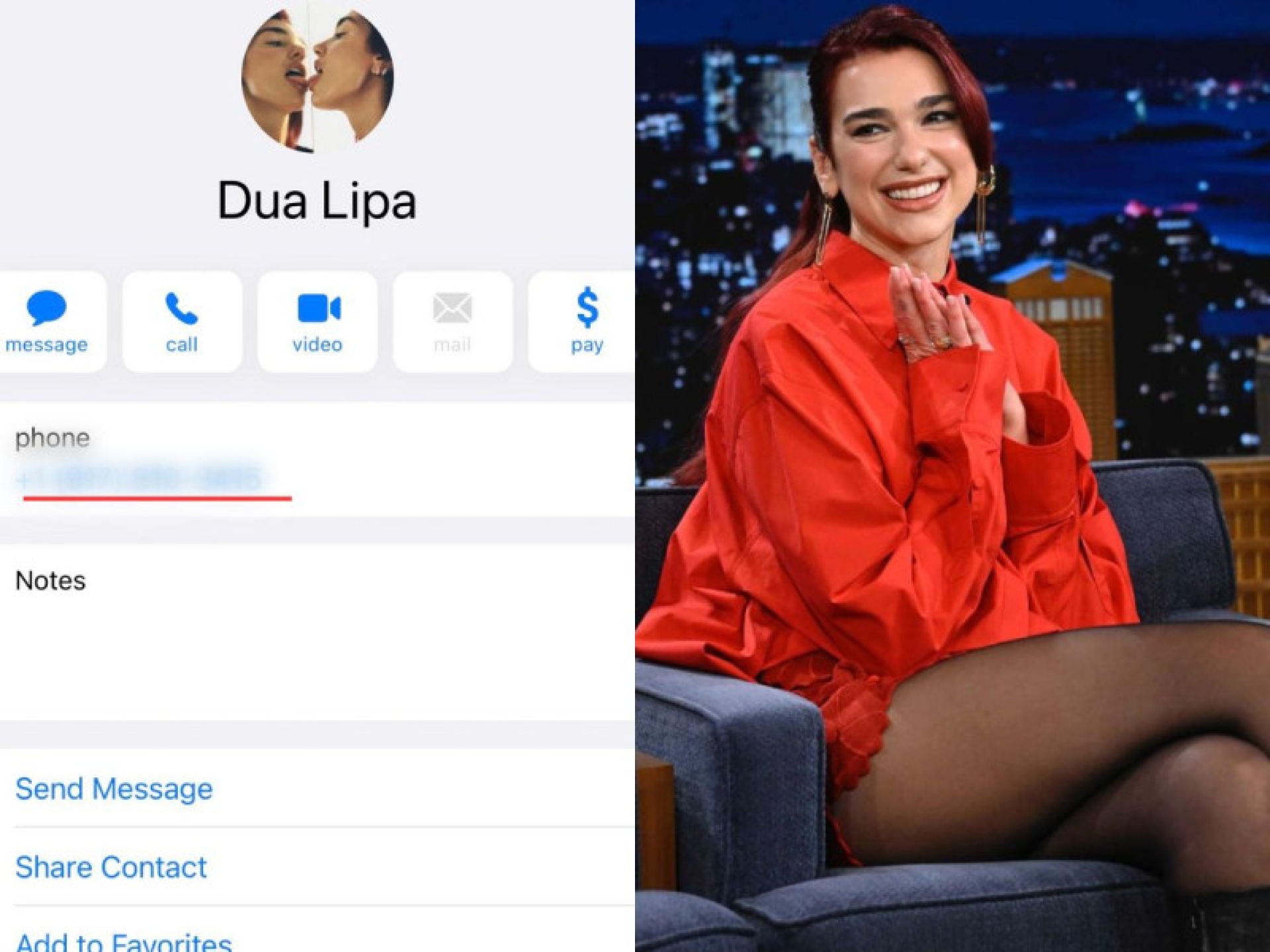 Dua Lipa publica su número telefónico en redes sociales: ¿Qué ocurre al contactarla?
