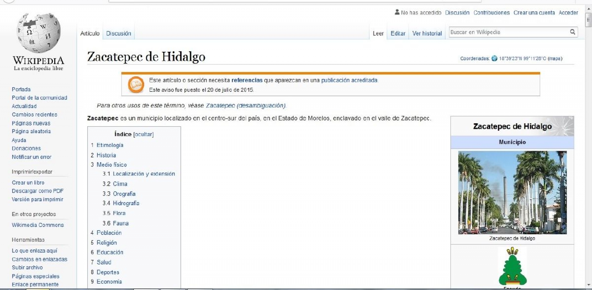 Corregirán y actualizarán datos de Wikipedia relacionados con siete municipios de la zona sur