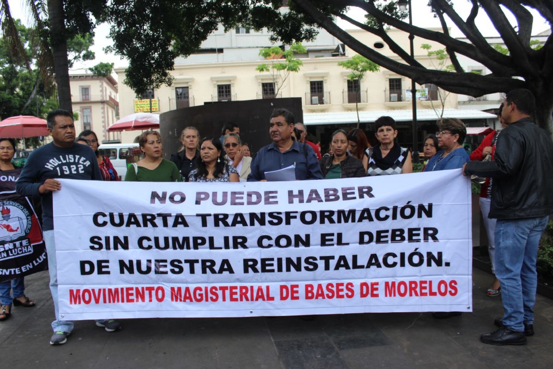 MMB amenaza con plantón si maestros no son reinstalados