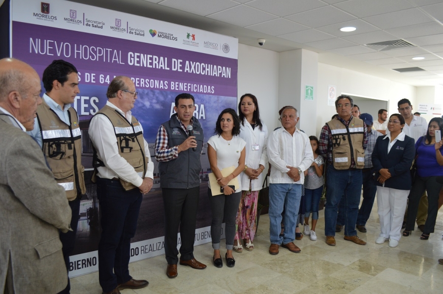 Supervisan autoridades las instalaciones del Hospital General de Axochiapan