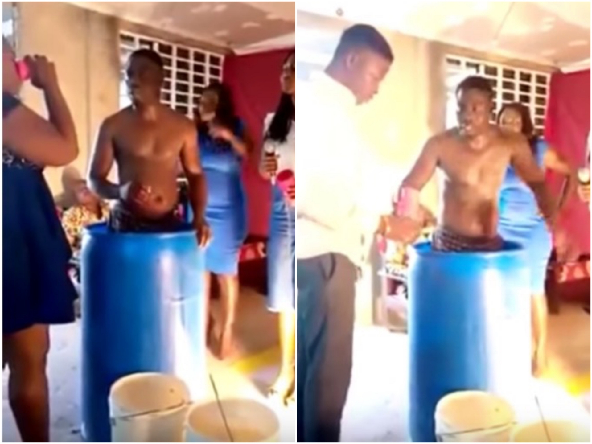 VIDEO: ¿Agua bendita? Beben agua con la que se bañó su pastor