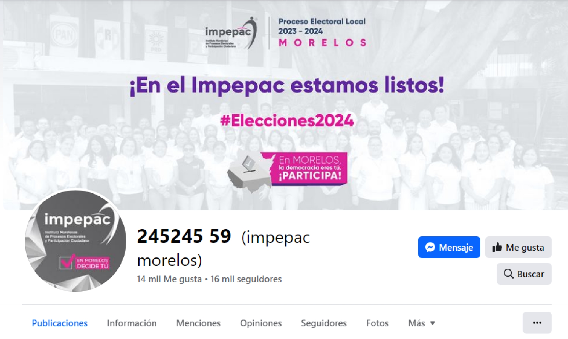 Toma Impepac 'acciones legales' tras vulneración de su página de Facebook