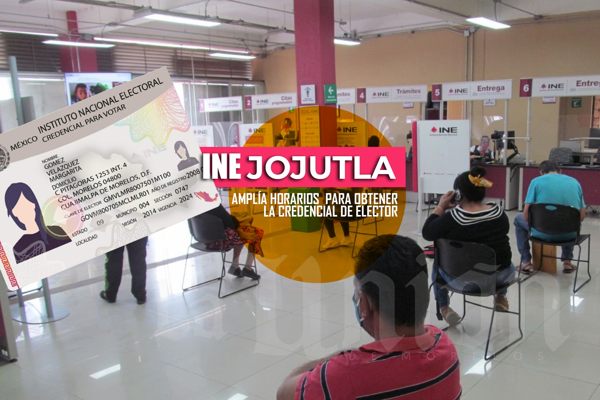 El INE amplía horarios para obtener la credencial para votar