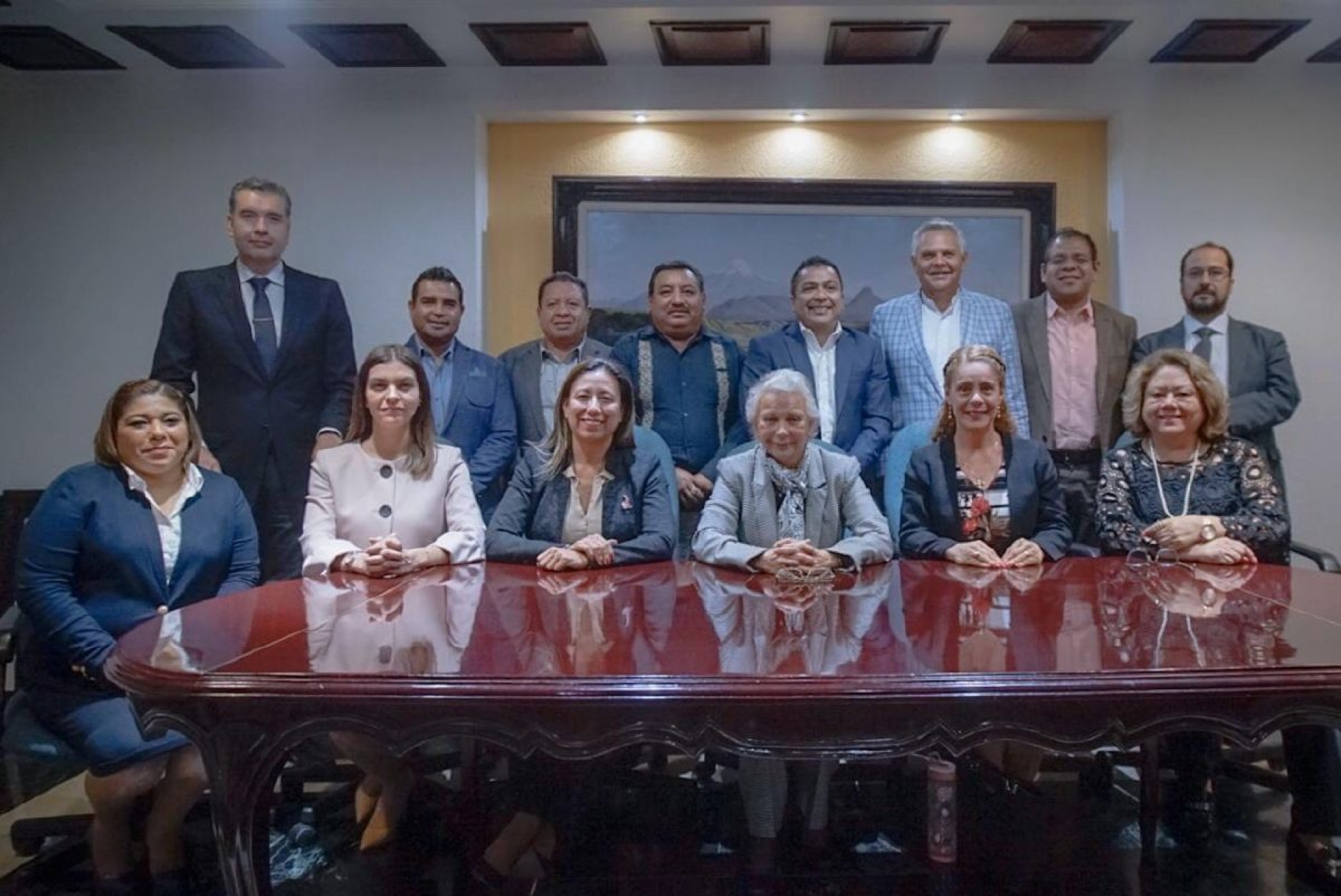 Legisladores de Morelos se reúnen con la secretaria de Gobernación, Olga Sánchez Cordero