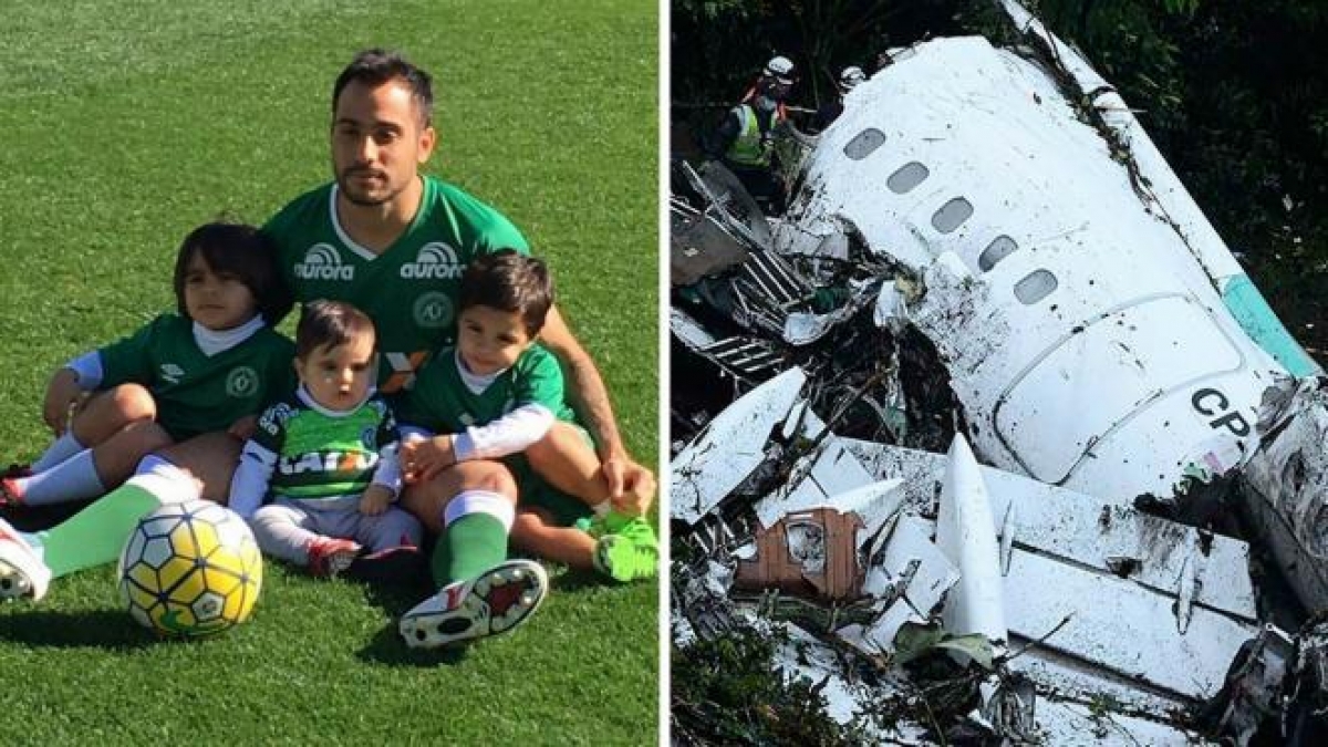 Futbolista del Chapecoense se salva de accidente aéreo por una lesión
