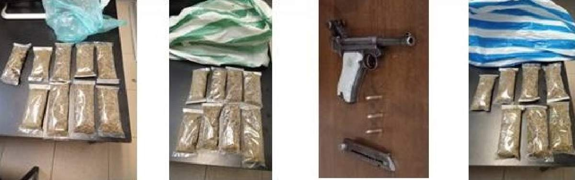 Transportaban un arma y droga en una moto