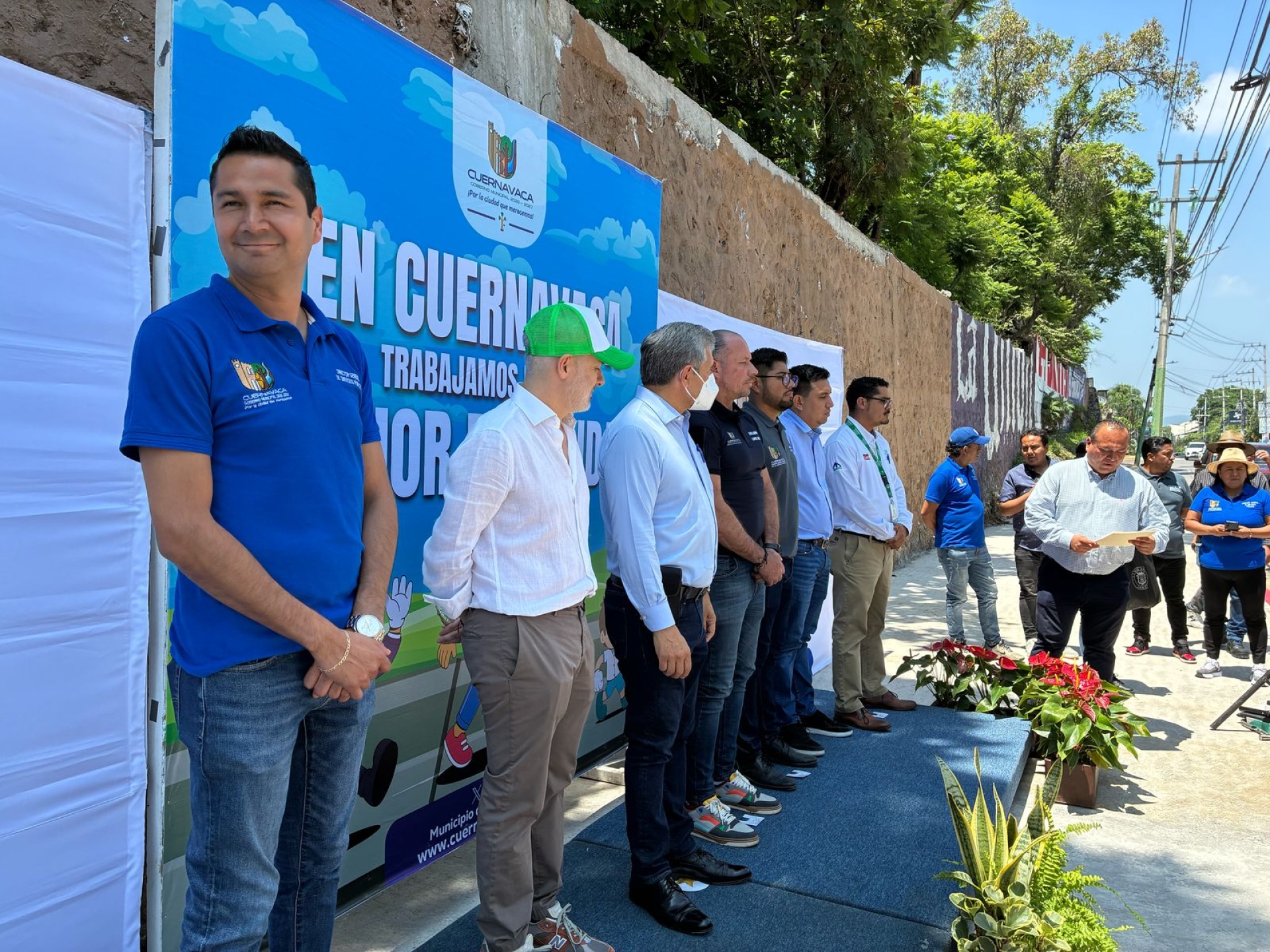 Arranca programa 'En Cuernavaca trabajamos por una mejor movilidad'; amplían banquetas en ciclopista