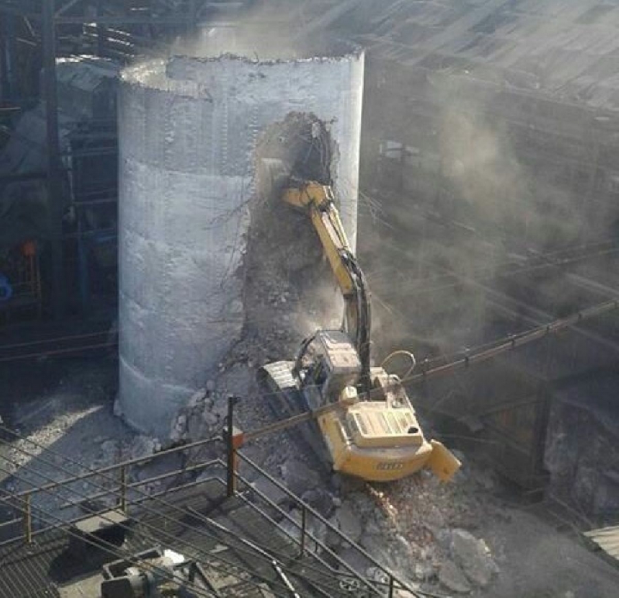Ya sólo quedan menos de 15 metros del chacuaco del Ingenio de Zacatepec