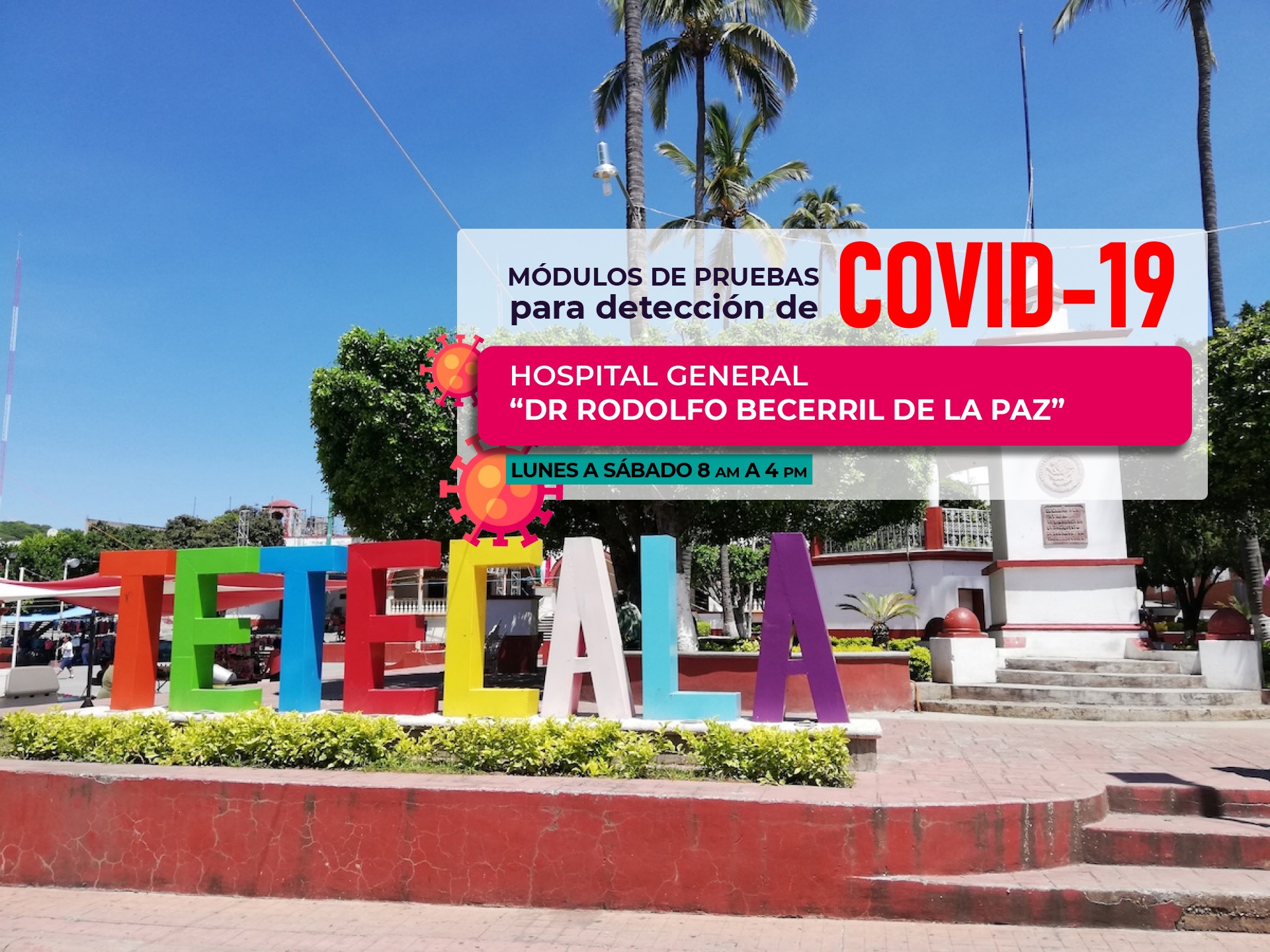 Aplicarán 200 pruebas diarias para detectar covid-19 en el poniente
