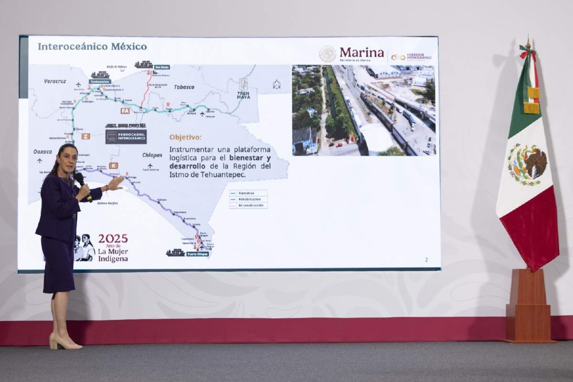 Se consolida el Tren Interoceánico: Claudia Sheinbaum