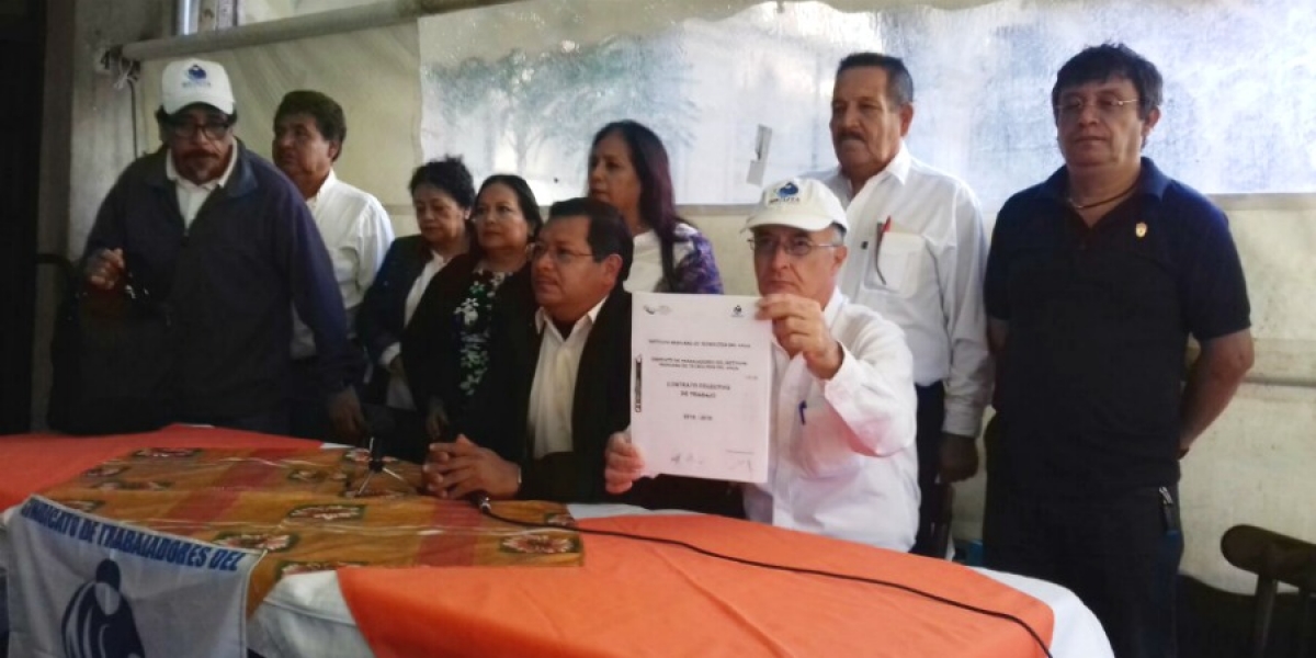 Da a conocer Sitimta que logró la firma del contrato colectivo de trabajo