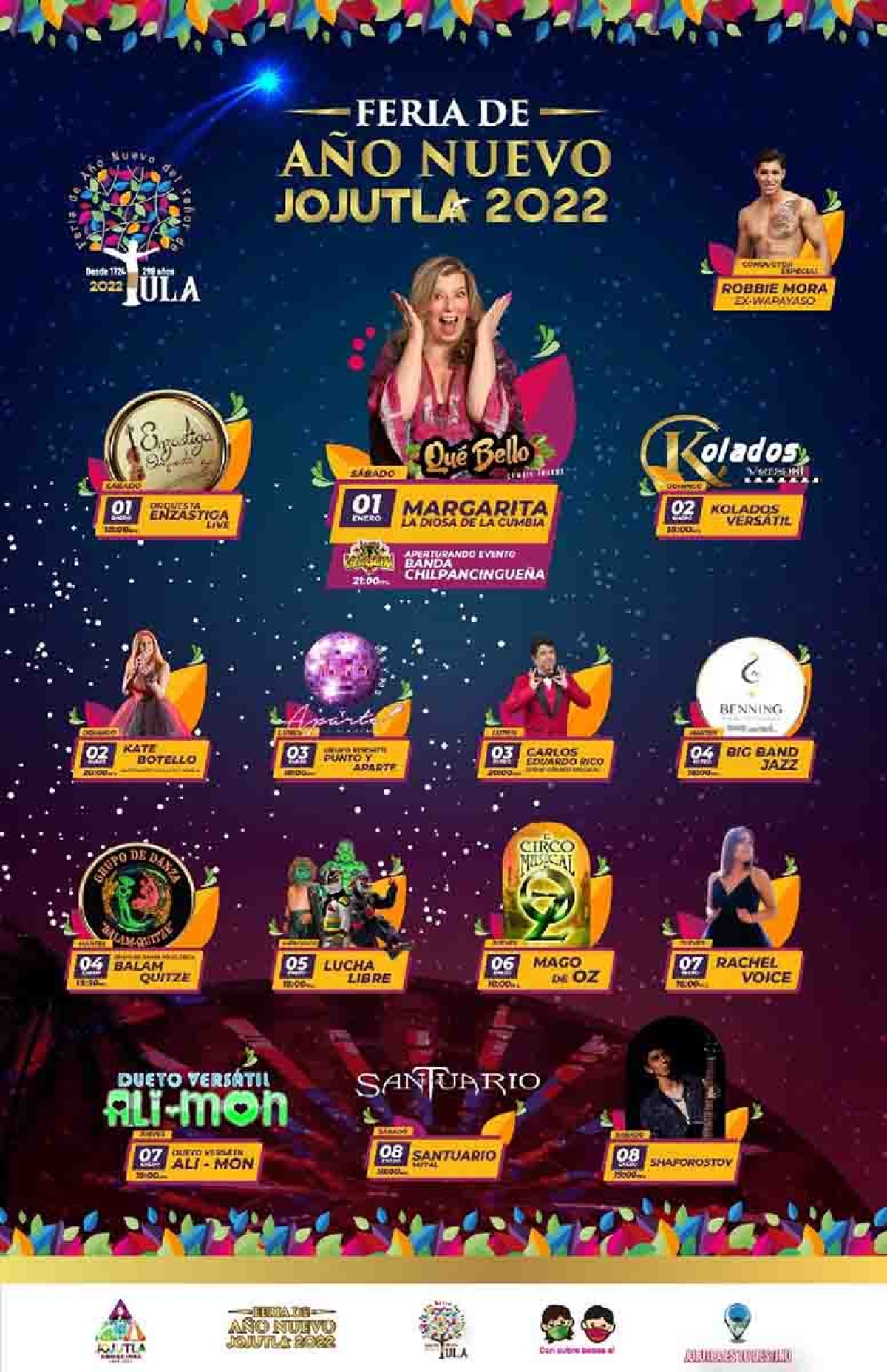 Dan a conocer cartelera cultural en Jojutla por feria de Año Nuevo