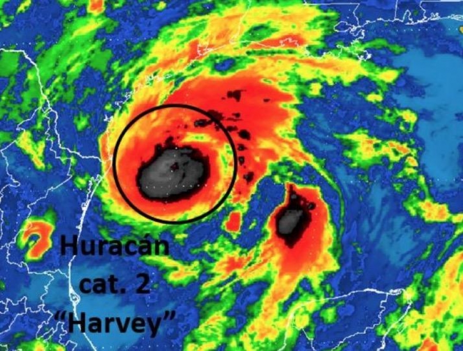 Huracán Harvey amenaza con devastar a entidades de Texas y Louisiana