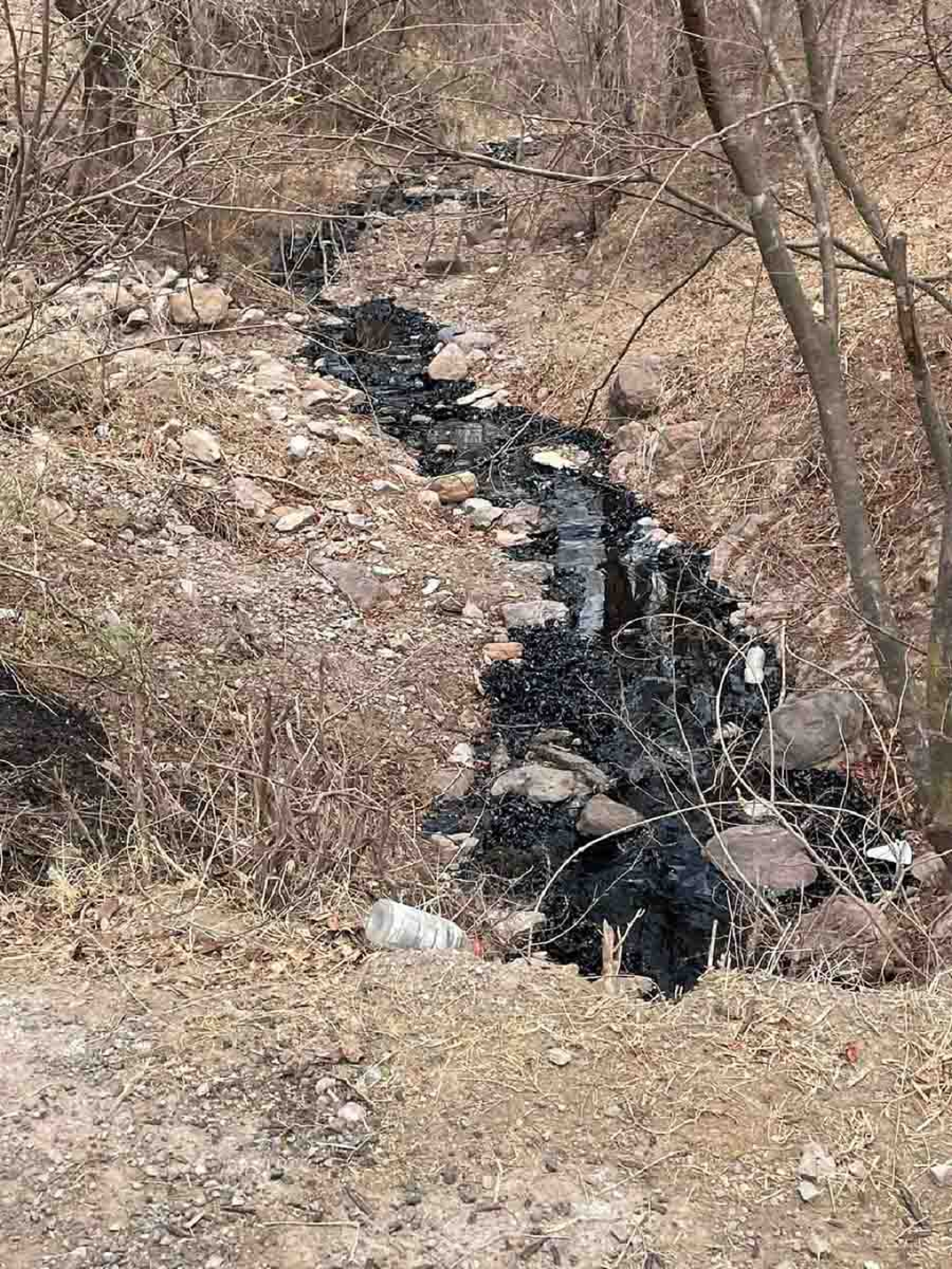 Denuncian contaminación de empresa constructora en Coahuixtla