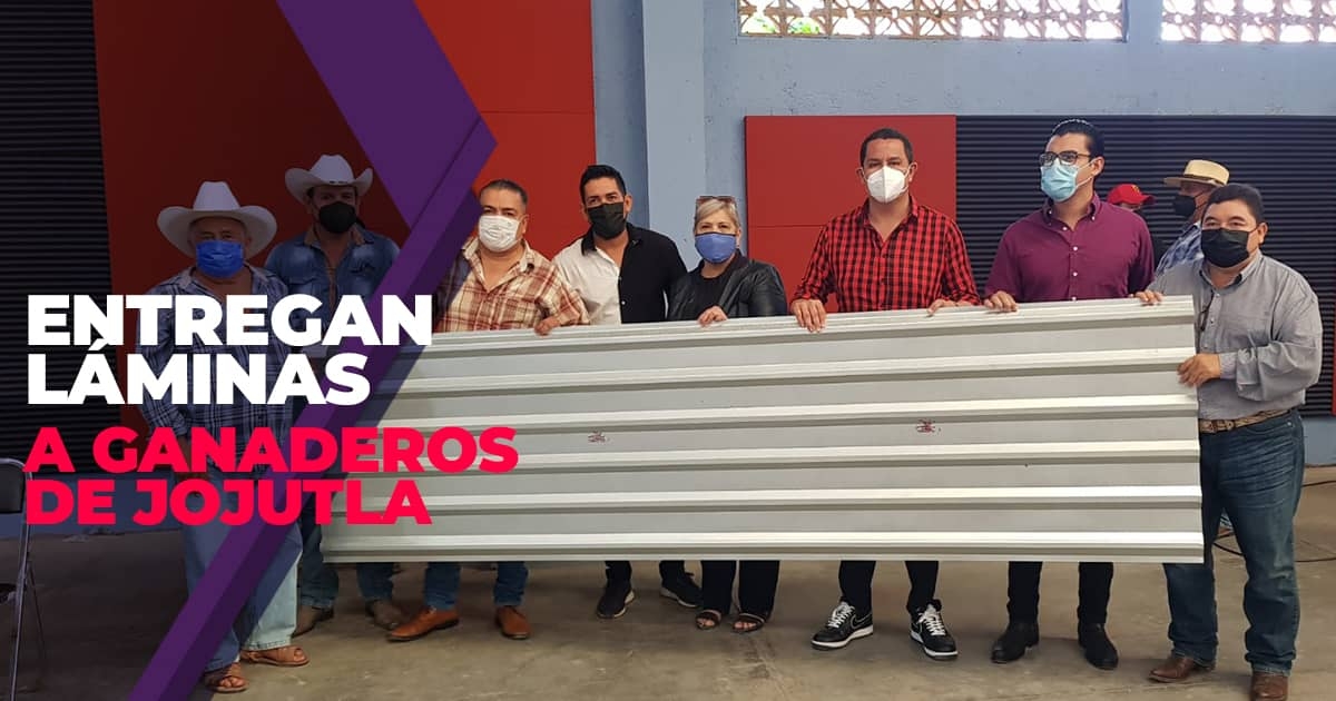 Entregan paquetes de láminas a ganaderos de Jojutla