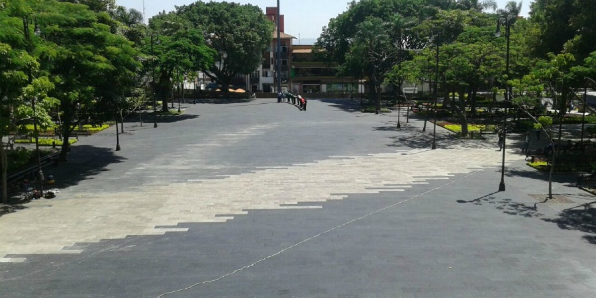 ⁠Prácticamente terminados, trabajos en la Plaza de Armas: secretaria de Obras Públicas