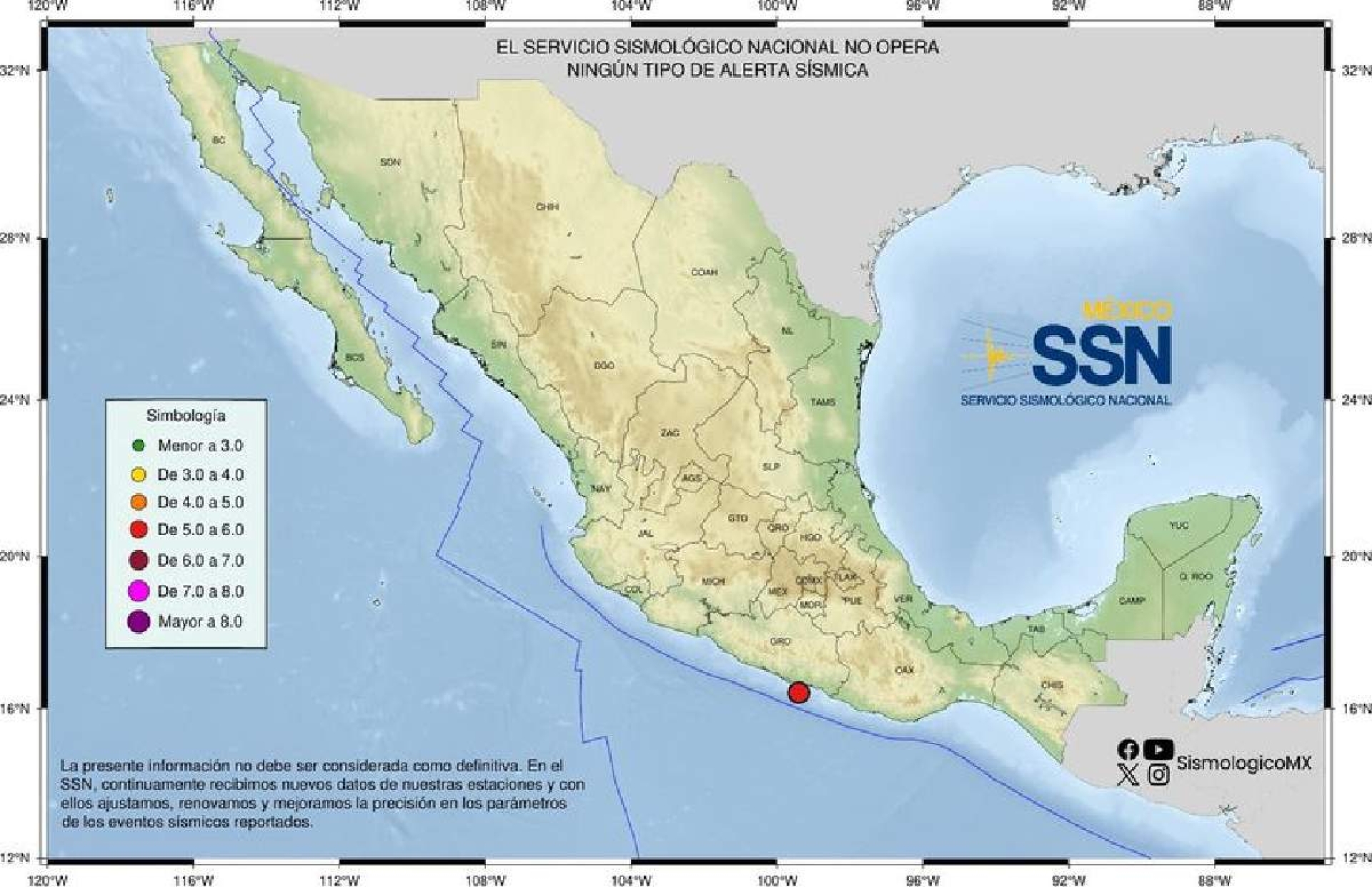 Sin afectaciones por sismo: CBB