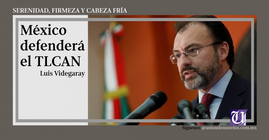 Con serenidad, firmeza y cabeza fría, México defenderá el TLCAN: Videgaray