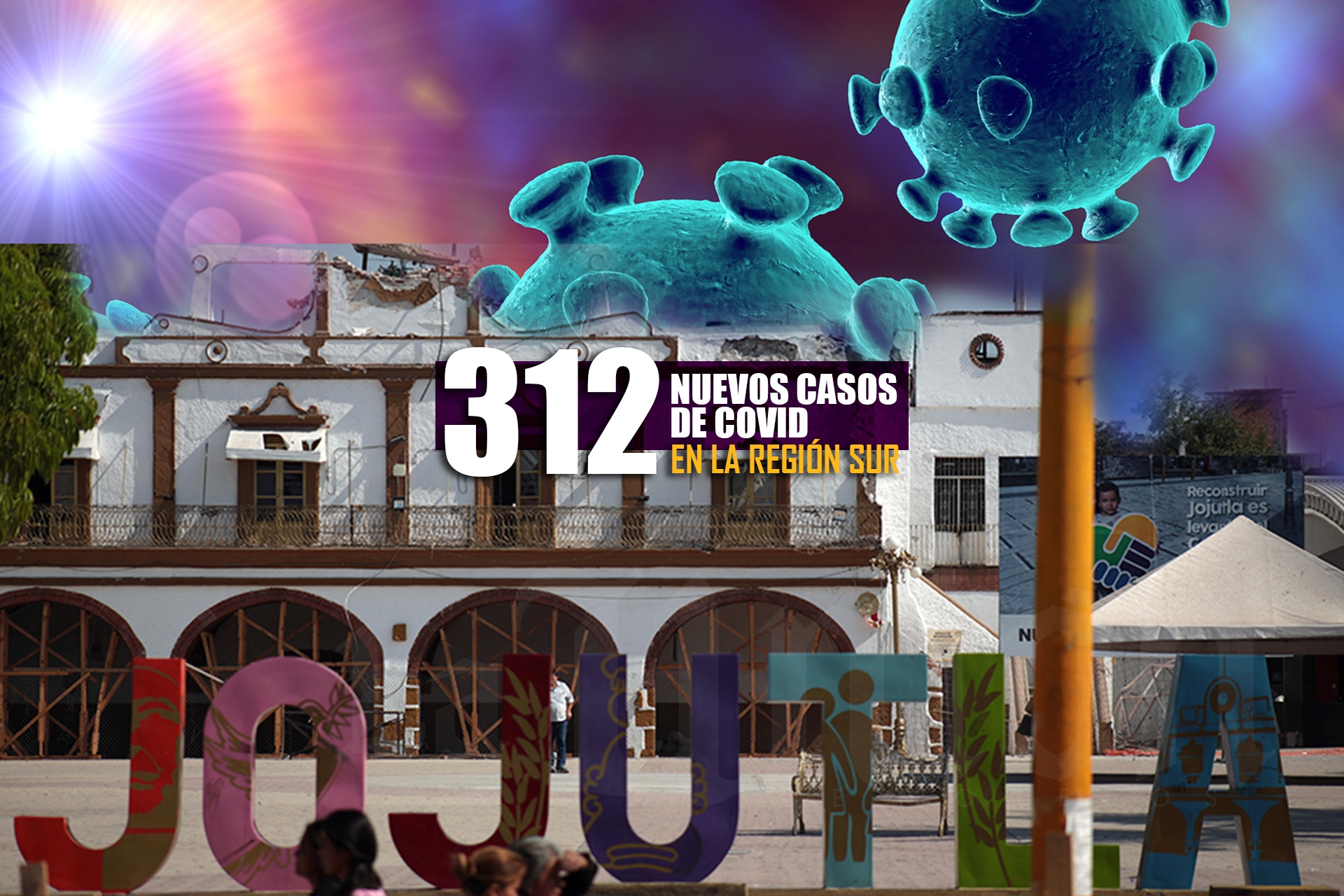 312 nuevos casos de COVID en la región sur; Jojutla, el municipio más afectado