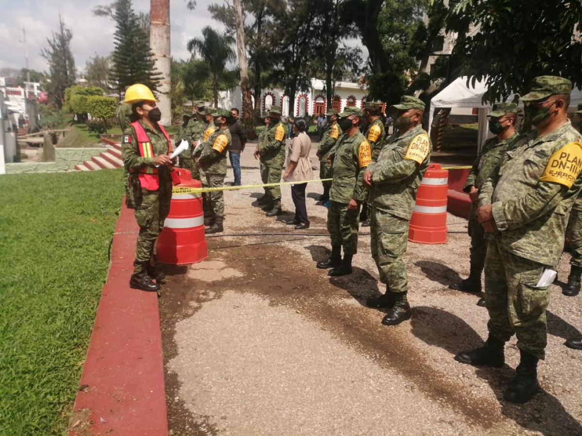 Participa 24 Zona Militar en el 'Primer Simulacro Nacional'