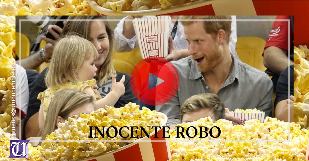 Una niña “le roba” palomitas al Príncipe Harry durante los Invictus Games en Canadá