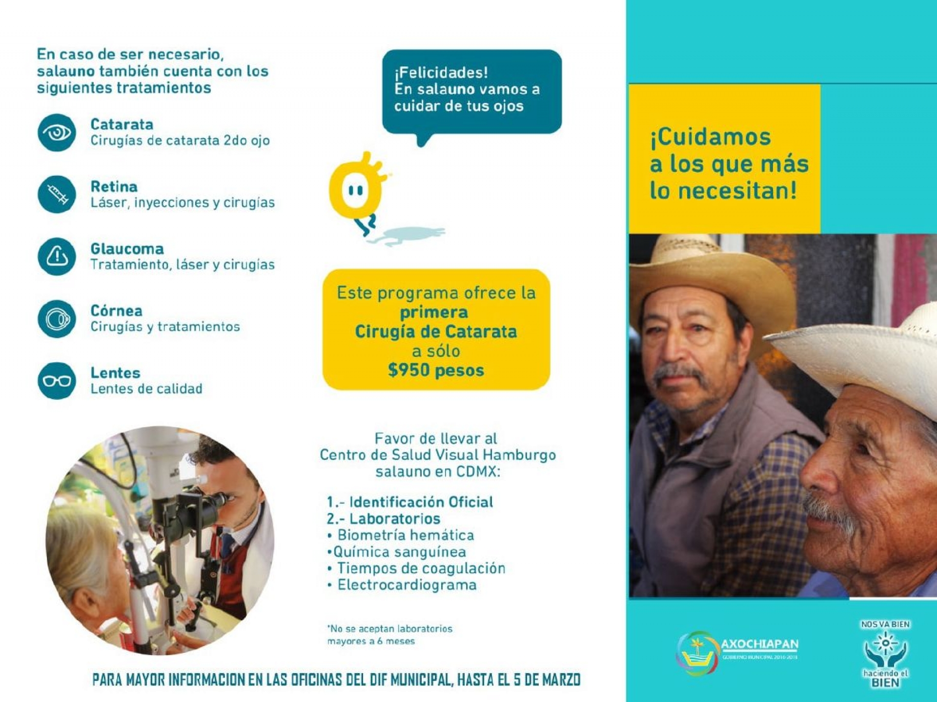 Implementan la campaña “Mejora tu vista” en Axochiapan
