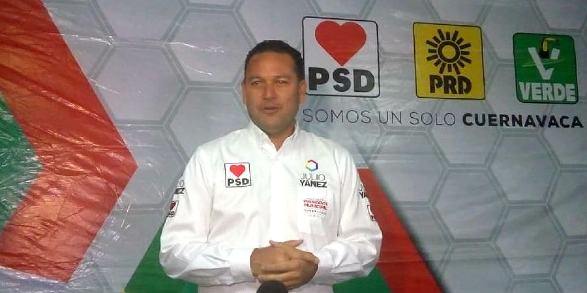 Presenta candidato por el PSD-PRD-PVEM a la alcaldía de Cuernavaca proyecto 'Colmena'