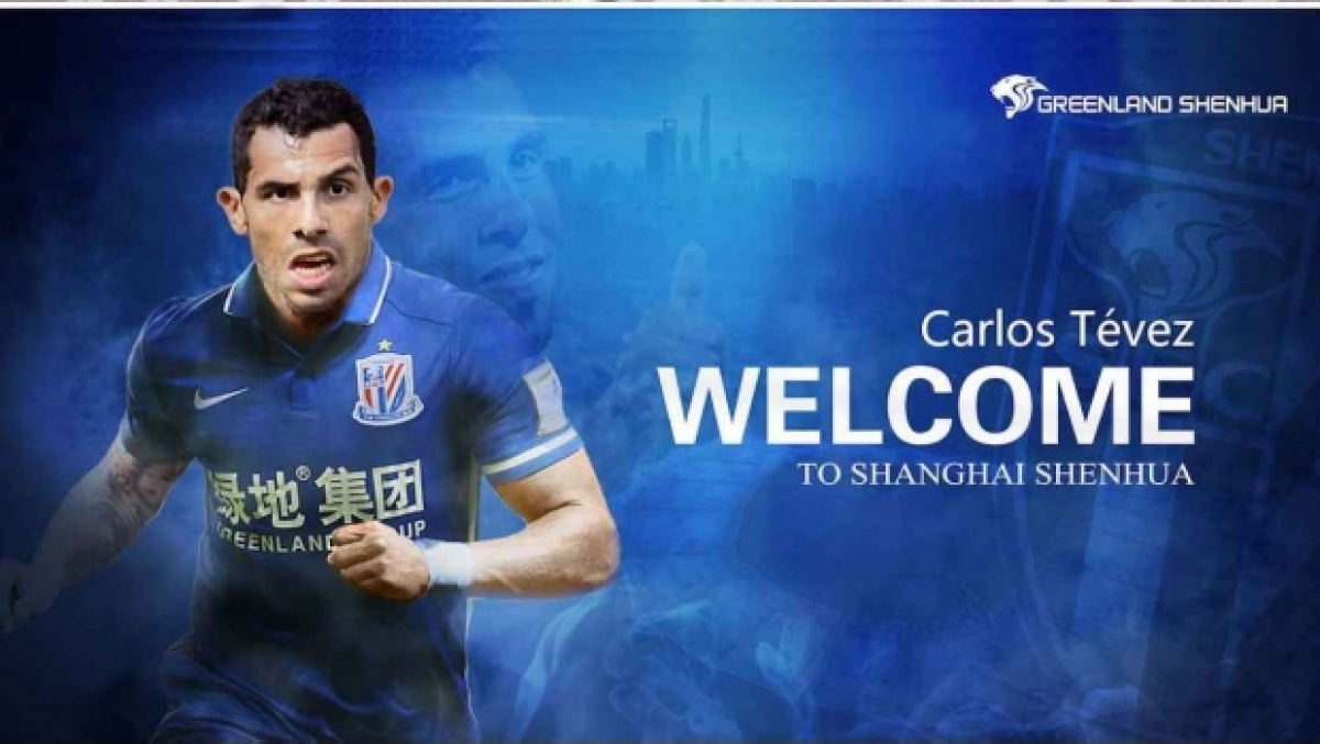 Carlos Tévez llega al Shanghai Shenhua y se convierte en el jugador mejor pagado del mundo