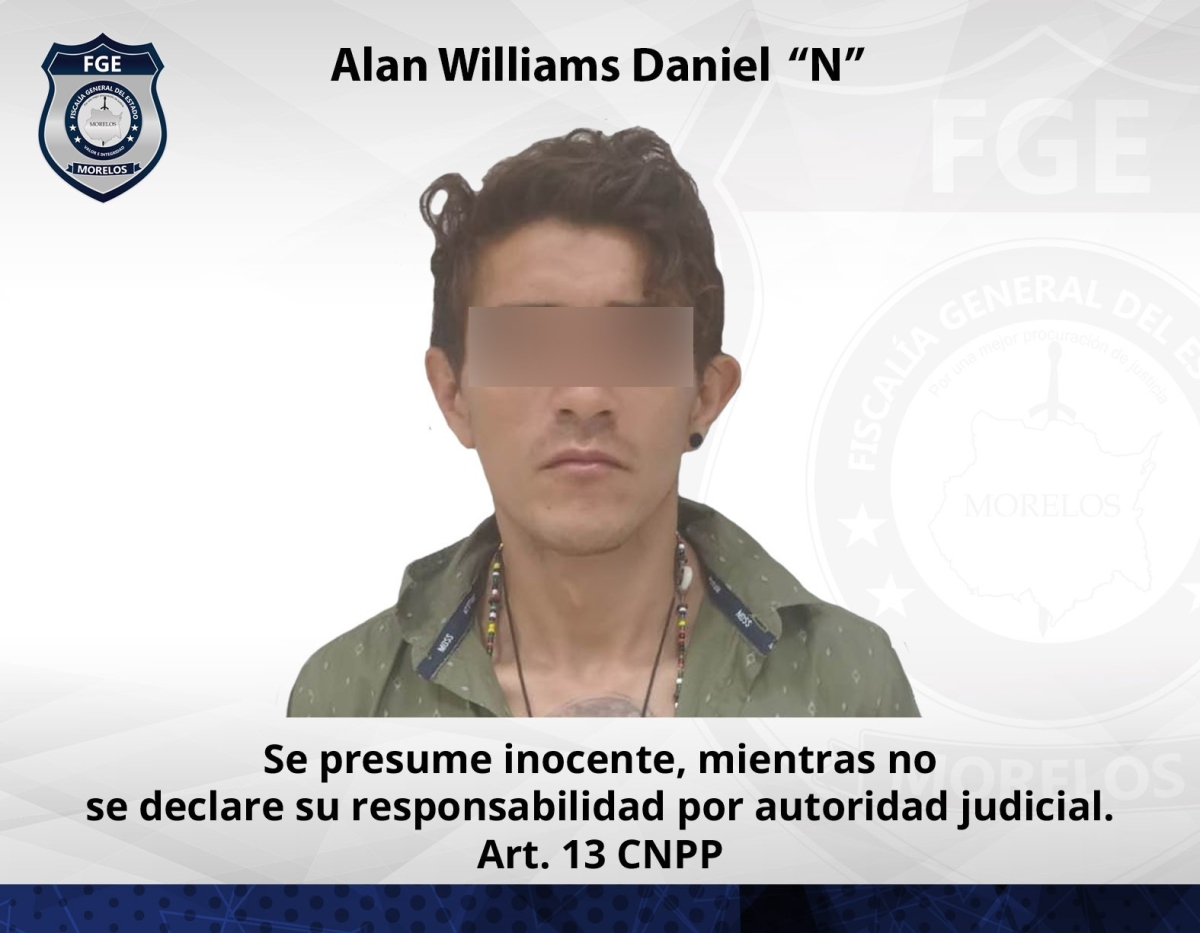 Detiene fiscalía especializada a presunto feminicida