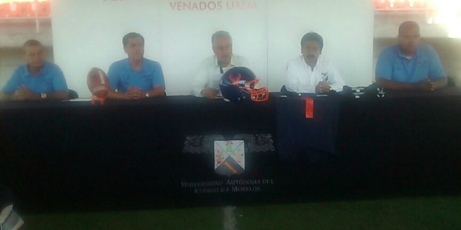 Realizan la presentación de equipos de futbol americano en la UAEM
