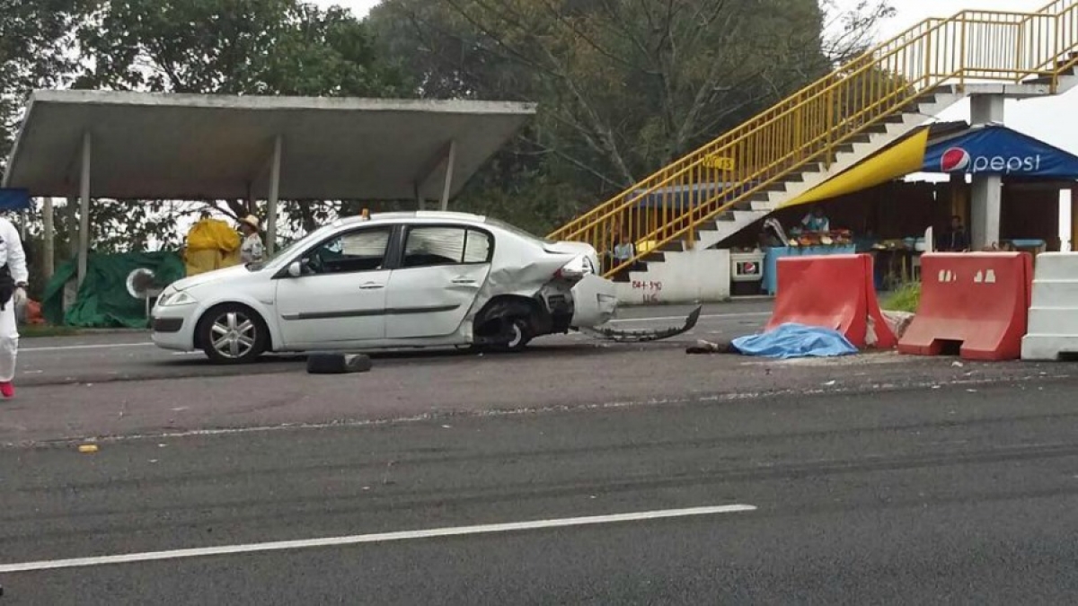 Muere mujer en un accidente en la autopista México-Cuernavaca