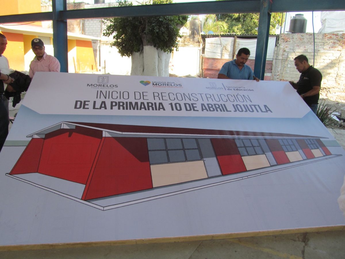 Anuncian la reconstrucción de la primera primaria derruida por el sismo