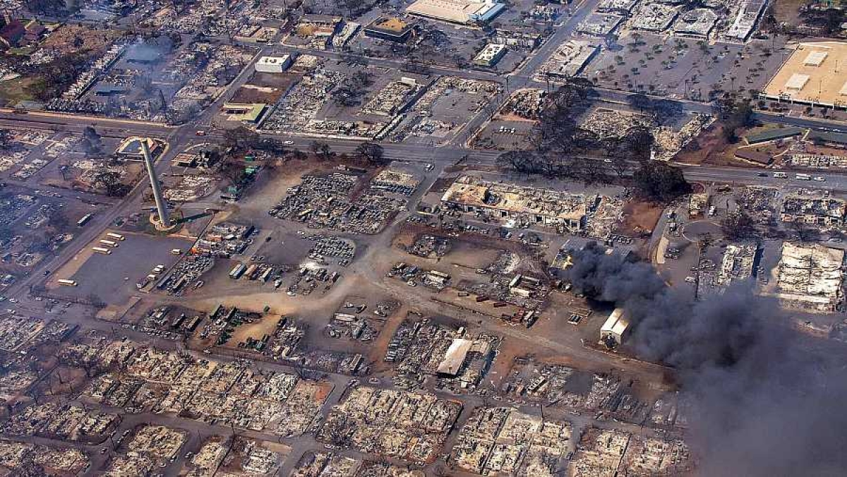 Suman 80 fallecidos por incendios forestales en Hawái
